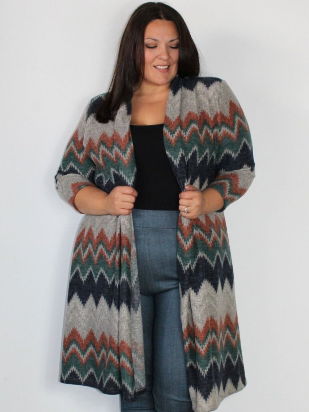 Plus Size Long Cardigan 4X